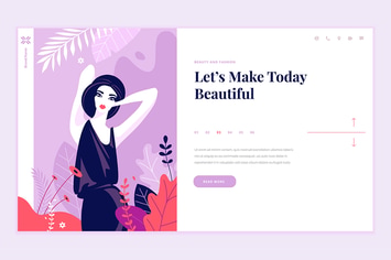 Beauty Web Page Design Template