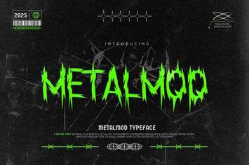 Metalmod - Black Metal Band Font