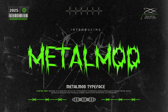 Metalmod - Black Metal Band Font