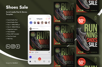 Sport Shoes Social Media Template