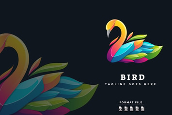 Colorful Swan Logo