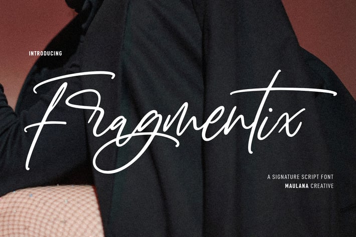 Fragmentix Signature Script Font