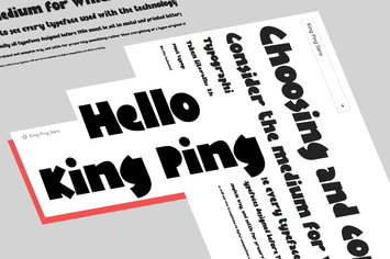 KingPing, super casual display font