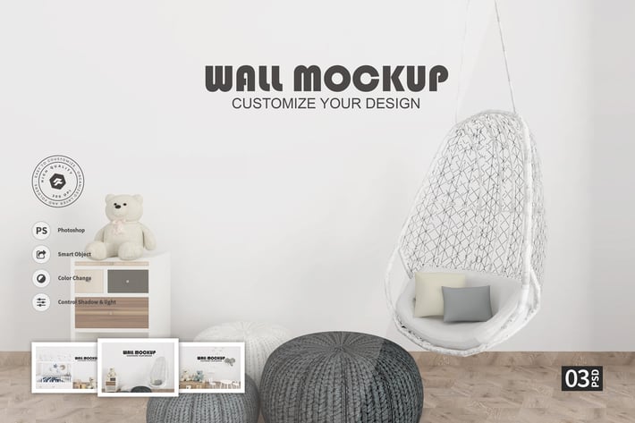 Wall vol.03 - Mockups