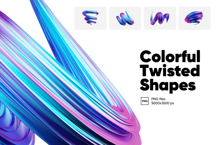 Colorful Twisted Shapes