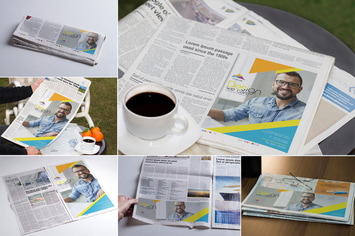 Newspaper Print Ad Design Mockups