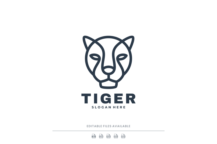 Tiger Line Art Logo