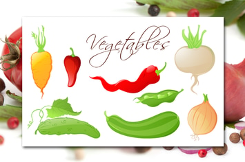 Set of Vegetables