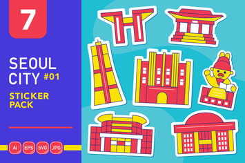 Seoul City #01 Sticker Pack