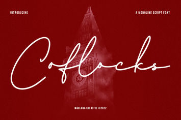 Coflocks Monoline Script Font