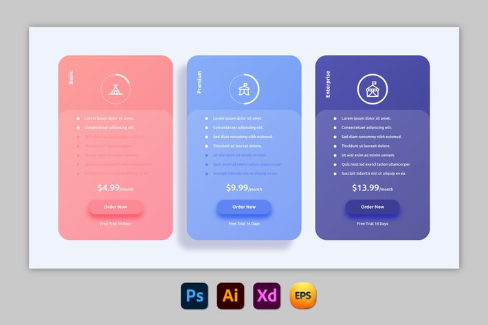 Bold – Pricing Table Design