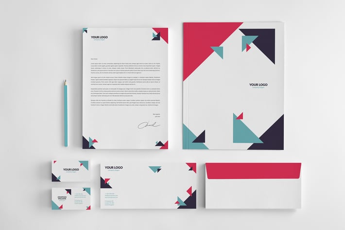 Business and Corporate Geometric Stationery