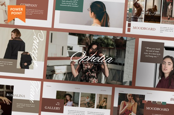 Ophelia Brand Business Woman Presentation 