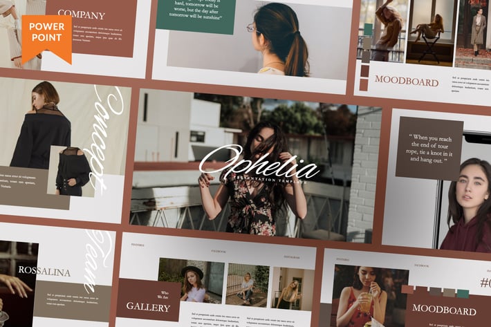 Ophelia Brand Business Woman Presentation 