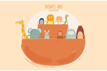 Noah's Ark Background Illustration