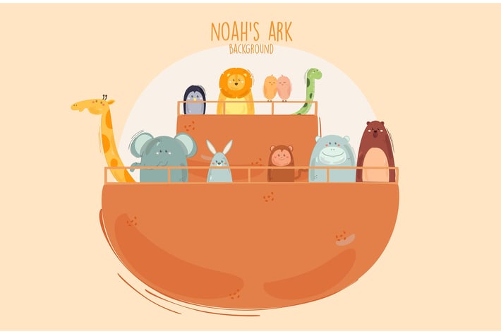 Noah's Ark Background Illustration