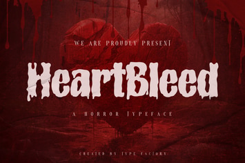 Heartbleed - A Horror Typeface