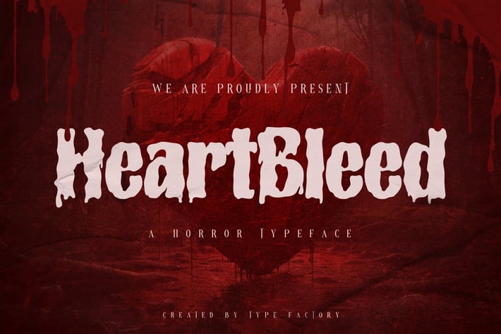 Heartbleed - A Horror Typeface