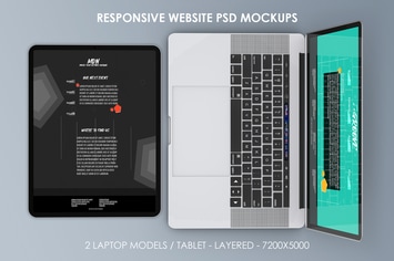 Responsive Website PSD Mock-ups