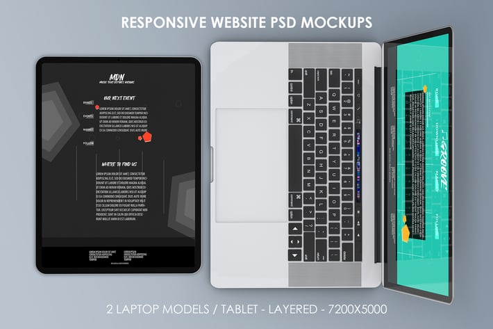 Responsive Website PSD Mock-ups
