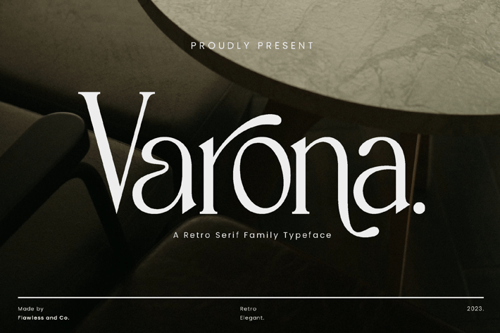 Varona - Retro Serif Family Font