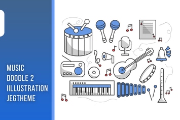 Music doodle Illustration Vol. 02