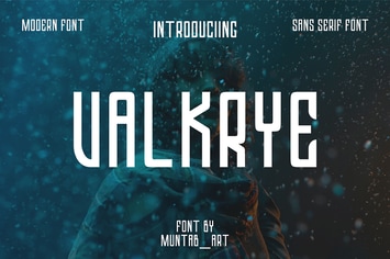 Valkrye | Modern Font