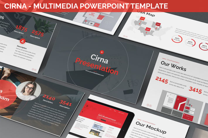 Cirna - Multimedia Powerpoint Template