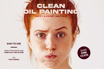Clean Oil Painting Photoshop Action