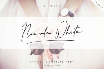 NicoleWhite • 8 Pretty Font 