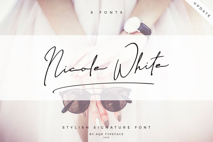 NicoleWhite • 8 Pretty Font 