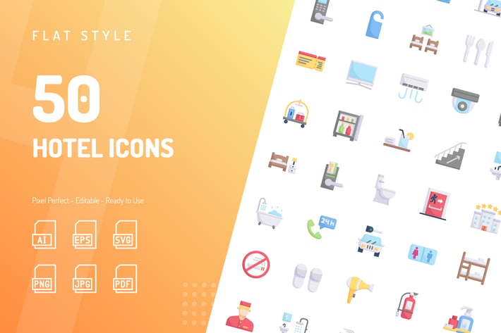 Hotel Flat Icons