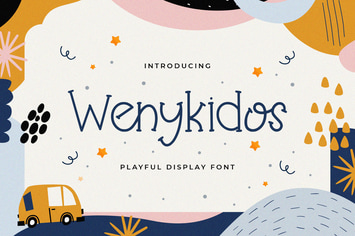 Wenykidos - Playful Display Font