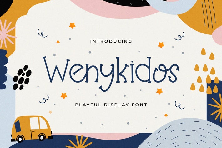 Wenykidos - Playful Display Font