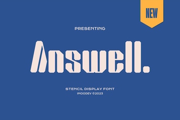Answell - Bold Stencil Font