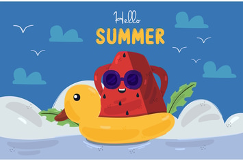 Hello Summer Illustration (2)