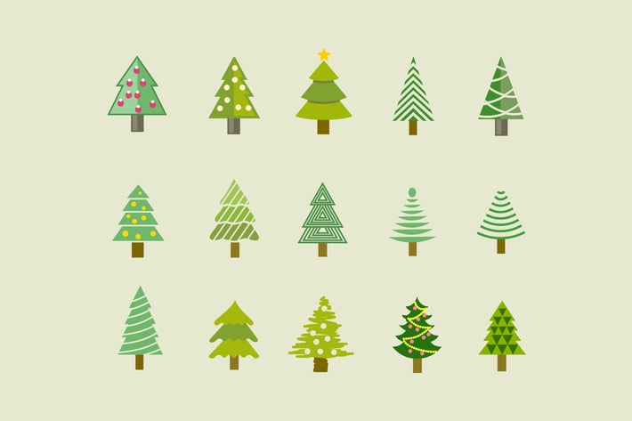 15 Christmas Tree Icons