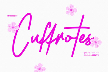 Cuffrotes Signature Script Font