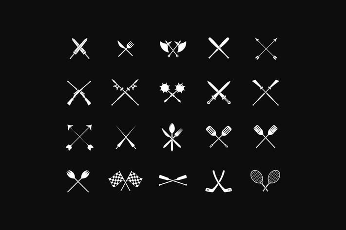 40 Crossed Objects