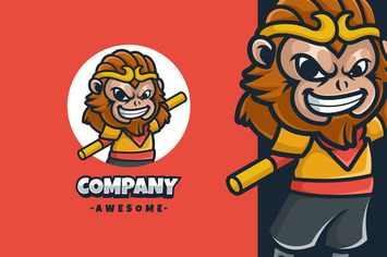 Monkey Boy Logo Mascot