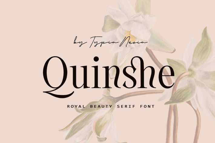 Quinshe - Elegant Classic Beauty Expressive Serif 