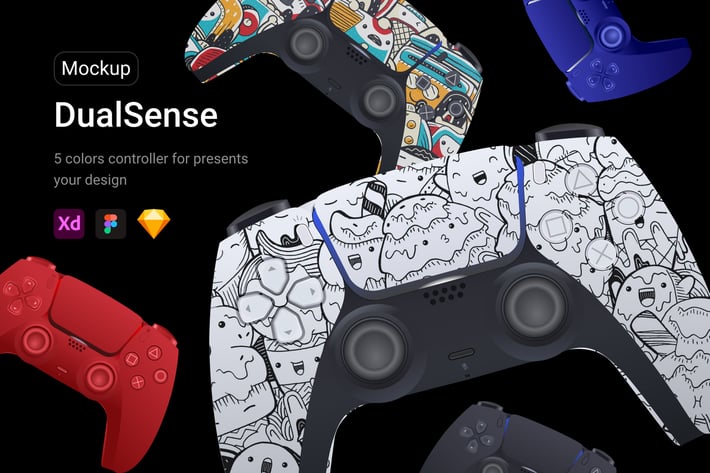 PS5 Controller Mockup