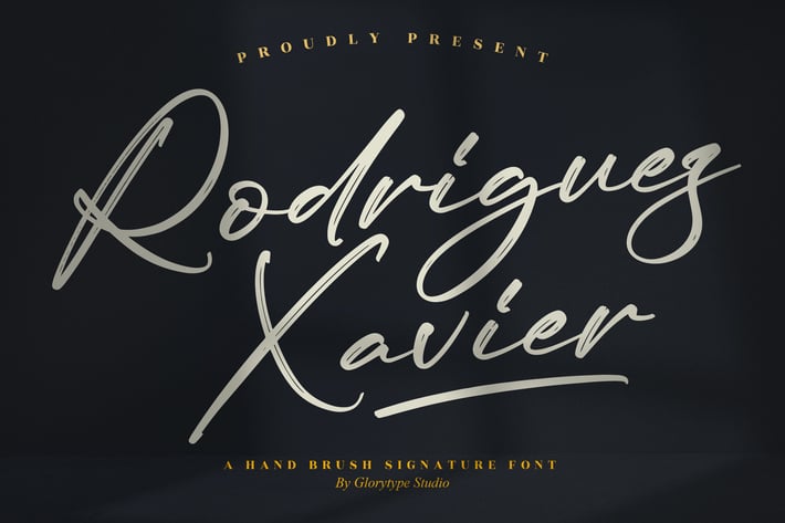 Rodriguez Xavier Brush Signature Font