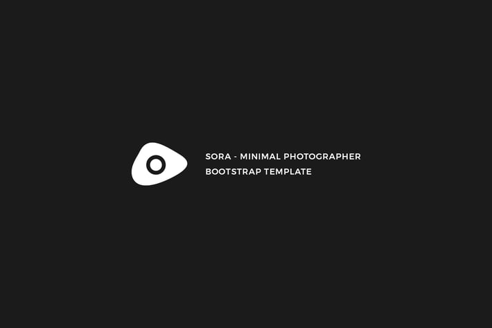 Sora - Minimal Photographer Template 