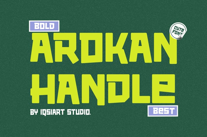 Arokan Handle - Comic & Playful Font