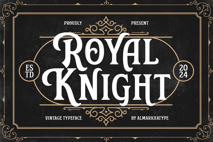 Royal Knight – Vintage Font