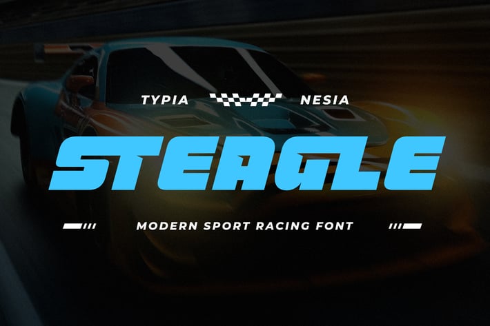 Steagle - Modern Sport Racing Game Font 