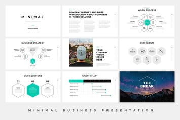 Minimal Business Presentation PowerPoint Template