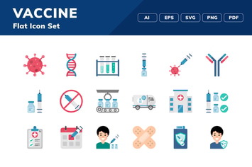 Vaccine Icon Set