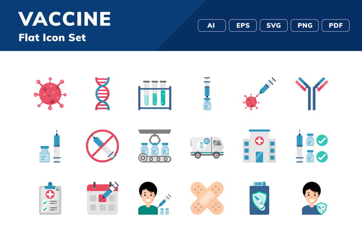 Vaccine Icon Set